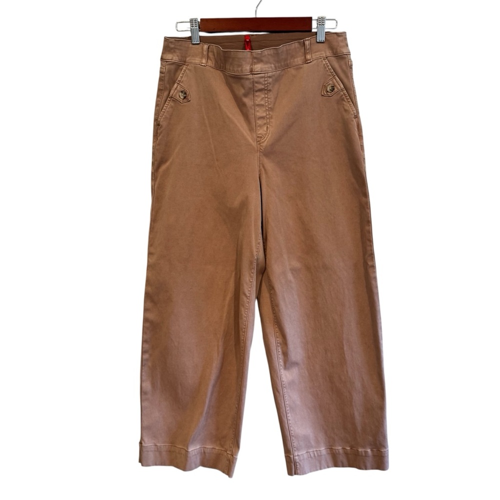 SPANX Women's Twill Cropped Wide Leg Pants Size XL